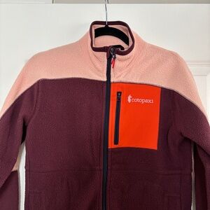 Cotopaxi Fleece Jacket with Pink and Burgundy